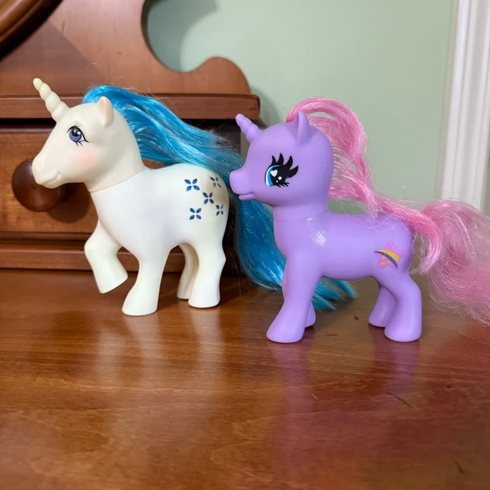 Vintage my little pony unicorn pair 1981 & 1983‎